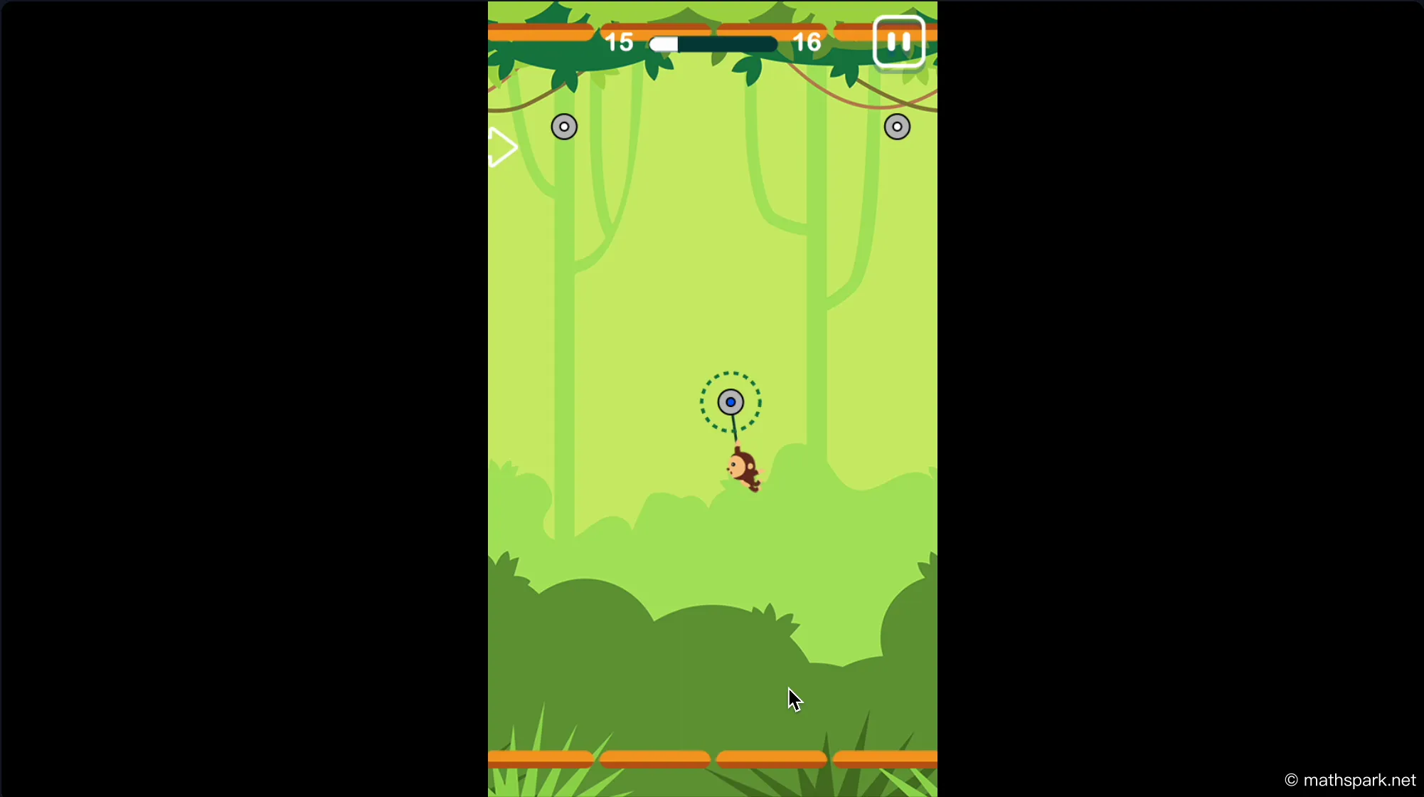 Swing Monkey Trampoline Boost Strategy for Speed Recovery